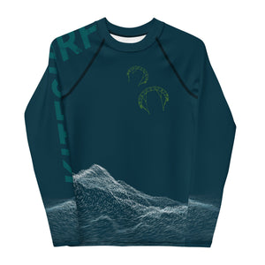 Boatbranding Kitesurfing sailing design Youth unisex Rash Guard - Long Sleeve Sailing-Gift Regatta Yacht Sailing-Lifestyle Sailing-Apparel Nautical-Fashion Nautical-Gear