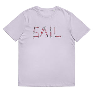 Boatbranding Lavender / S SAIL Unisex organic cotton t-shirt Sailing-Gift Regatta Yacht Sailing-Lifestyle Sailing-Apparel Nautical-Fashion Nautical-Gear