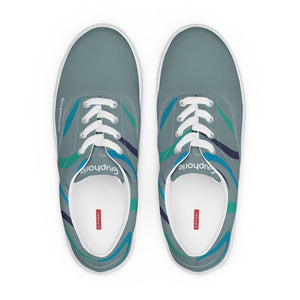 Boatbranding Men’s lace-up canvas shoes Euphoria Sailing-Gift Regatta Yacht Sailing-Lifestyle Sailing-Apparel Nautical-Fashion Nautical-Gear