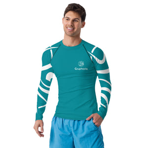 Boatbranding Men's Rash Guard Euphoria Sailing-Gift Regatta Yacht Sailing-Lifestyle Sailing-Apparel Nautical-Fashion Nautical-Gear