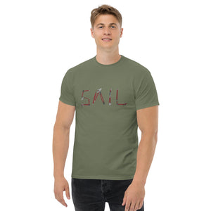 Boatbranding Military Green / S Sail Men's classic tee Sailing-Gift Regatta Yacht Sailing-Lifestyle Sailing-Apparel Nautical-Fashion Nautical-Gear