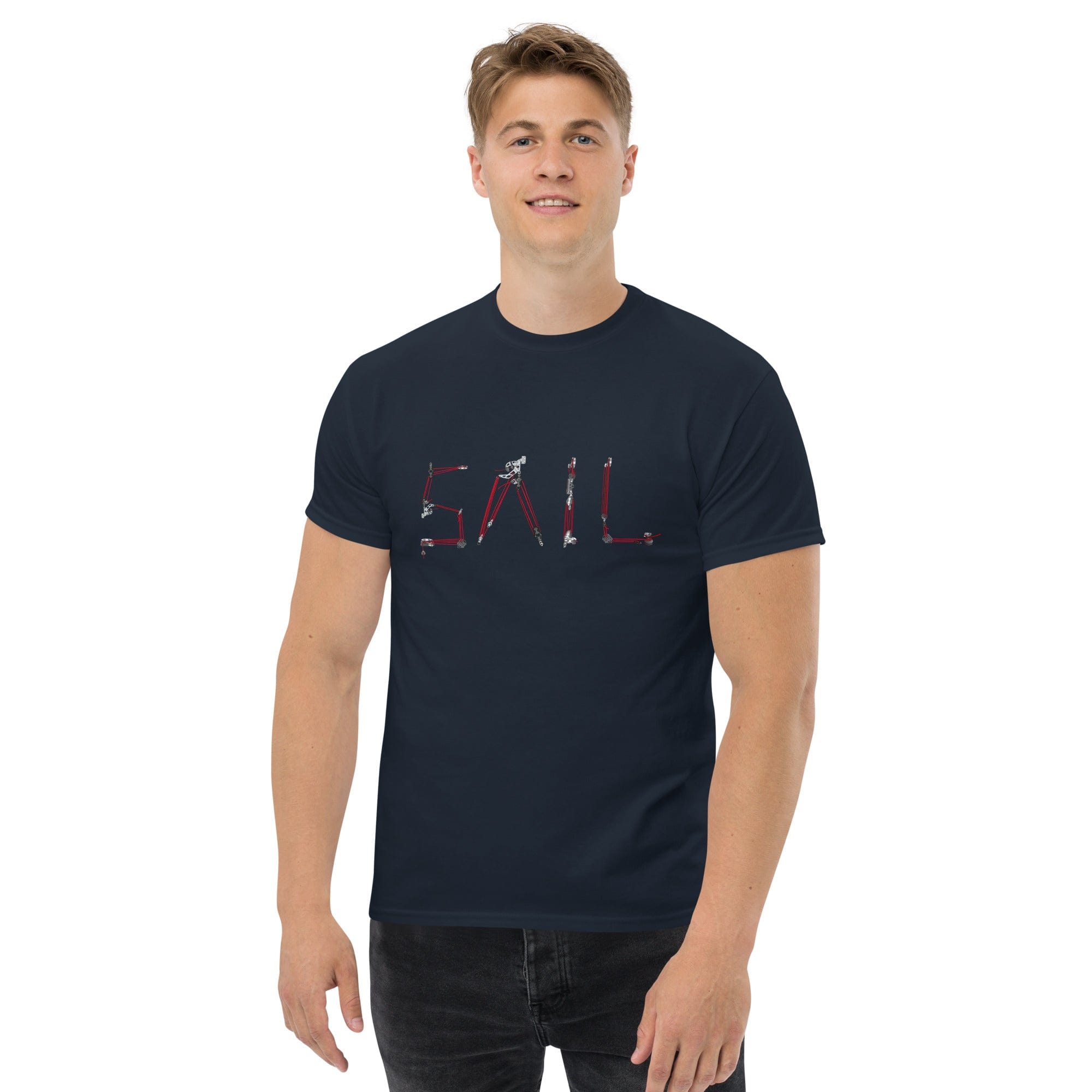 Boatbranding Maroon / S Sail Men's classic tee Sailing-Gift Regatta Yacht Sailing-Lifestyle Sailing-Apparel Nautical-Fashion Nautical-Gear