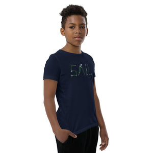 Boatbranding Navy / S SAIL Youth Short Sleeve T-Shirt Sailing-Gift Regatta Yacht Sailing-Lifestyle Sailing-Apparel Nautical-Fashion Nautical-Gear