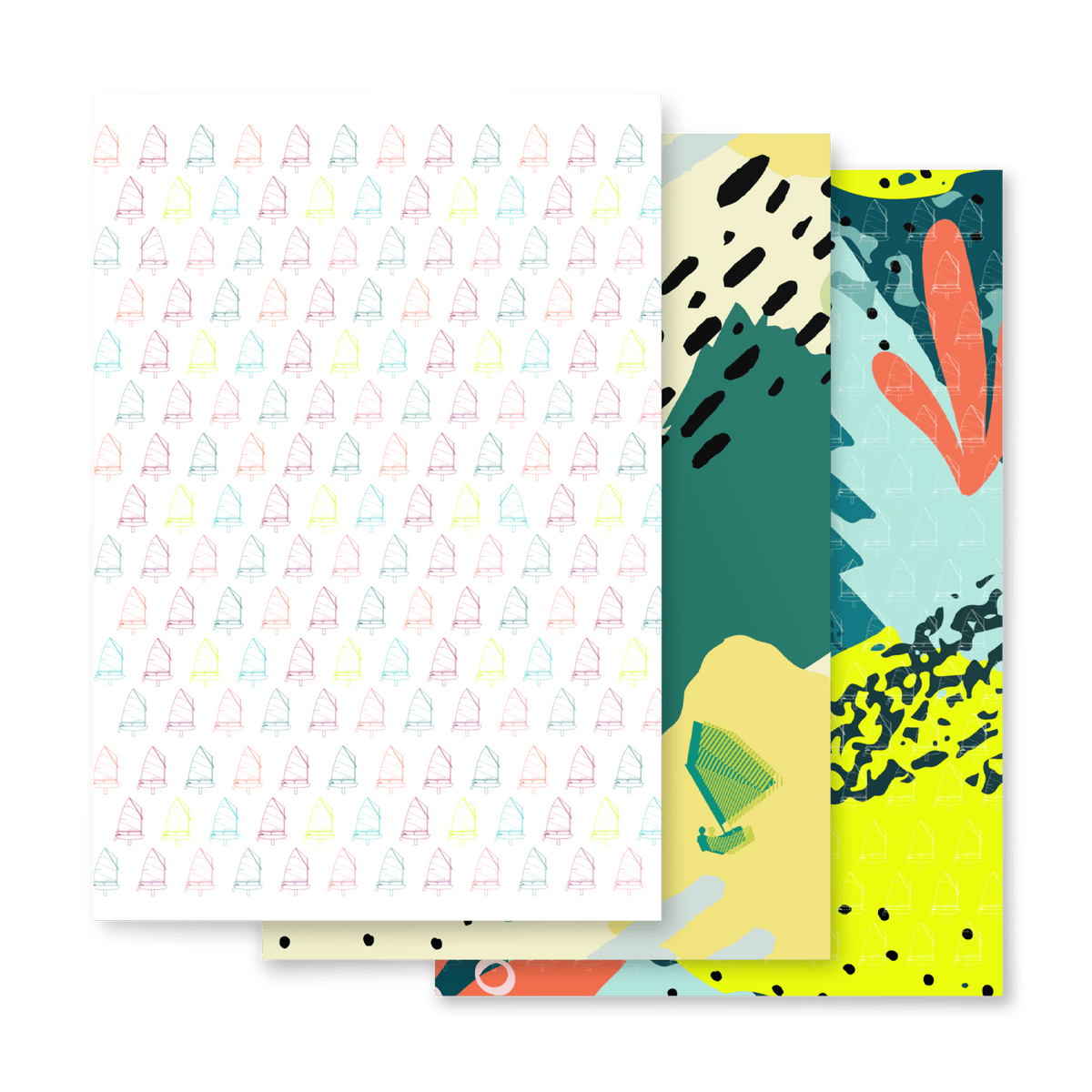 Boatbranding Optimist Wrapping paper sheets Sailing-Gift Regatta Yacht Sailing-Lifestyle Sailing-Apparel Nautical-Fashion Nautical-Gear