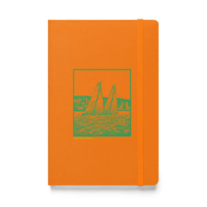 Boatbranding Orange Sailing Hardcover bound notebook Sailing-Gift Regatta Yacht Sailing-Lifestyle Sailing-Apparel Nautical-Fashion Nautical-Gear