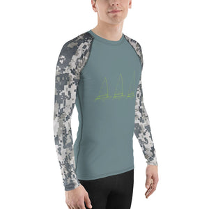 Boatbranding Rash Guard ILCA Laser sailing design Men's Rash Guard - Long Sleeve Sailing-Gift Regatta Yacht Sailing-Lifestyle Sailing-Apparel Nautical-Fashion Nautical-Gear