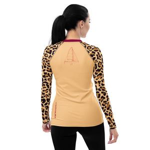 Boatbranding Rash Guard J70 yacht sailing design women's Rash Guard. Animal Print - Long Sleeve Sailing-Gift Regatta Yacht Sailing-Lifestyle Sailing-Apparel Nautical-Fashion Nautical-Gear