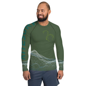 Boatbranding Rash Guard Kitesurfing sailing design Men's Rash Guard - Long Sleeve Sailing-Gift Regatta Yacht Sailing-Lifestyle Sailing-Apparel Nautical-Fashion Nautical-Gear