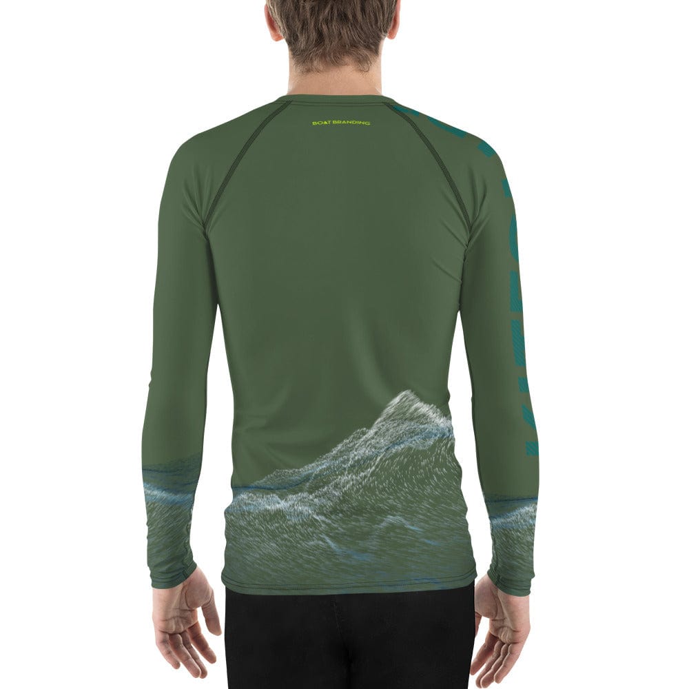 Boatbranding Rash Guard Kitesurfing sailing design Men's Rash Guard - Long Sleeve Sailing-Gift Regatta Yacht Sailing-Lifestyle Sailing-Apparel Nautical-Fashion Nautical-Gear