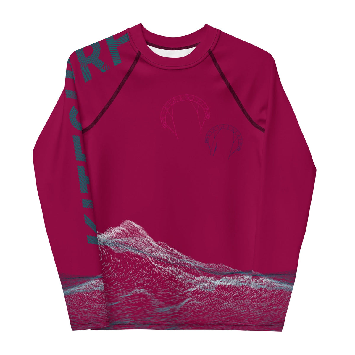 Boatbranding Rash Guard Kitesurfing sailing design Youth Girl Rash Guard - Long Sleeve Sailing-Gift Regatta Yacht Sailing-Lifestyle Sailing-Apparel Nautical-Fashion Nautical-Gear
