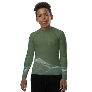 Boatbranding Rash Guard Kitesurfing sailing design Youth unisex Rash Guard - Long Sleeve Sailing-Gift Regatta Yacht Sailing-Lifestyle Sailing-Apparel Nautical-Fashion Nautical-Gear