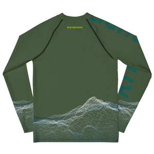 Boatbranding Rash Guard Kitesurfing sailing design Youth unisex Rash Guard - Long Sleeve Sailing-Gift Regatta Yacht Sailing-Lifestyle Sailing-Apparel Nautical-Fashion Nautical-Gear