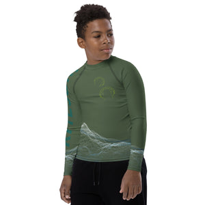 Boatbranding Rash Guard Kitesurfing sailing design Youth unisex Rash Guard - Long Sleeve Sailing-Gift Regatta Yacht Sailing-Lifestyle Sailing-Apparel Nautical-Fashion Nautical-Gear