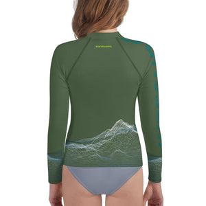 Boatbranding Rash Guard Kitesurfing sailing design Youth unisex Rash Guard - Long Sleeve Sailing-Gift Regatta Yacht Sailing-Lifestyle Sailing-Apparel Nautical-Fashion Nautical-Gear