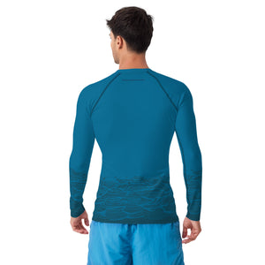 Boatbranding Rash Guard Sailing design Men's Rash Guard - Long Sleeve Keep the sea plastic free Sailing-Gift Regatta Yacht Sailing-Lifestyle Sailing-Apparel Nautical-Fashion Nautical-Gear