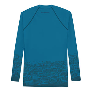 Boatbranding Rash Guard Sailing design Men's Rash Guard - Long Sleeve Keep the sea plastic free Sailing-Gift Regatta Yacht Sailing-Lifestyle Sailing-Apparel Nautical-Fashion Nautical-Gear