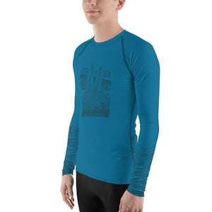 Boatbranding Rash Guard Sailing design Men's Rash Guard - Long Sleeve Keep the sea plastic free Sailing-Gift Regatta Yacht Sailing-Lifestyle Sailing-Apparel Nautical-Fashion Nautical-Gear