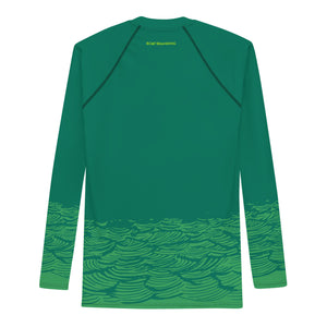 Boatbranding Rash Guard Sailing design Men's Rash Guard - Long Sleeve Keep the sea plastic free Sailing-Gift Regatta Yacht Sailing-Lifestyle Sailing-Apparel Nautical-Fashion Nautical-Gear