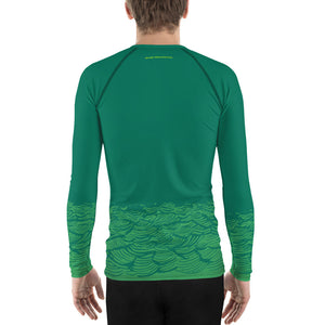 Boatbranding Rash Guard Sailing design Men's Rash Guard - Long Sleeve Keep the sea plastic free Sailing-Gift Regatta Yacht Sailing-Lifestyle Sailing-Apparel Nautical-Fashion Nautical-Gear