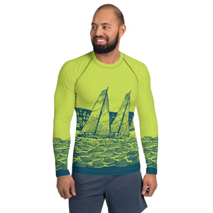 Boatbranding Rash Guard Sailing design Men's Rash Guard - Long Sleeve Sailing-Gift Regatta Yacht Sailing-Lifestyle Sailing-Apparel Nautical-Fashion Nautical-Gear