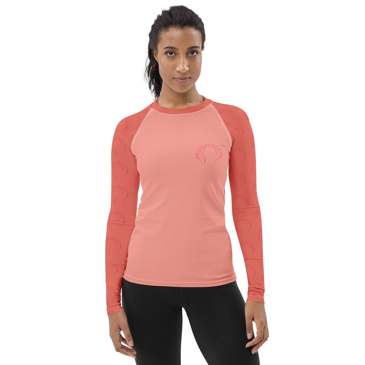 Boatbranding Rash Guard XS Kitesurfing sailing design women's Rash Guard - Long Sleeve Sailing-Gift Regatta Yacht Sailing-Lifestyle Sailing-Apparel Nautical-Fashion Nautical-Gear