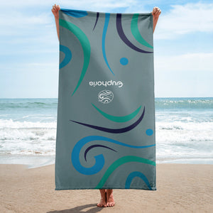 Boatbranding Towel Euphoria Sailing-Gift Regatta Yacht Sailing-Lifestyle Sailing-Apparel Nautical-Fashion Nautical-Gear