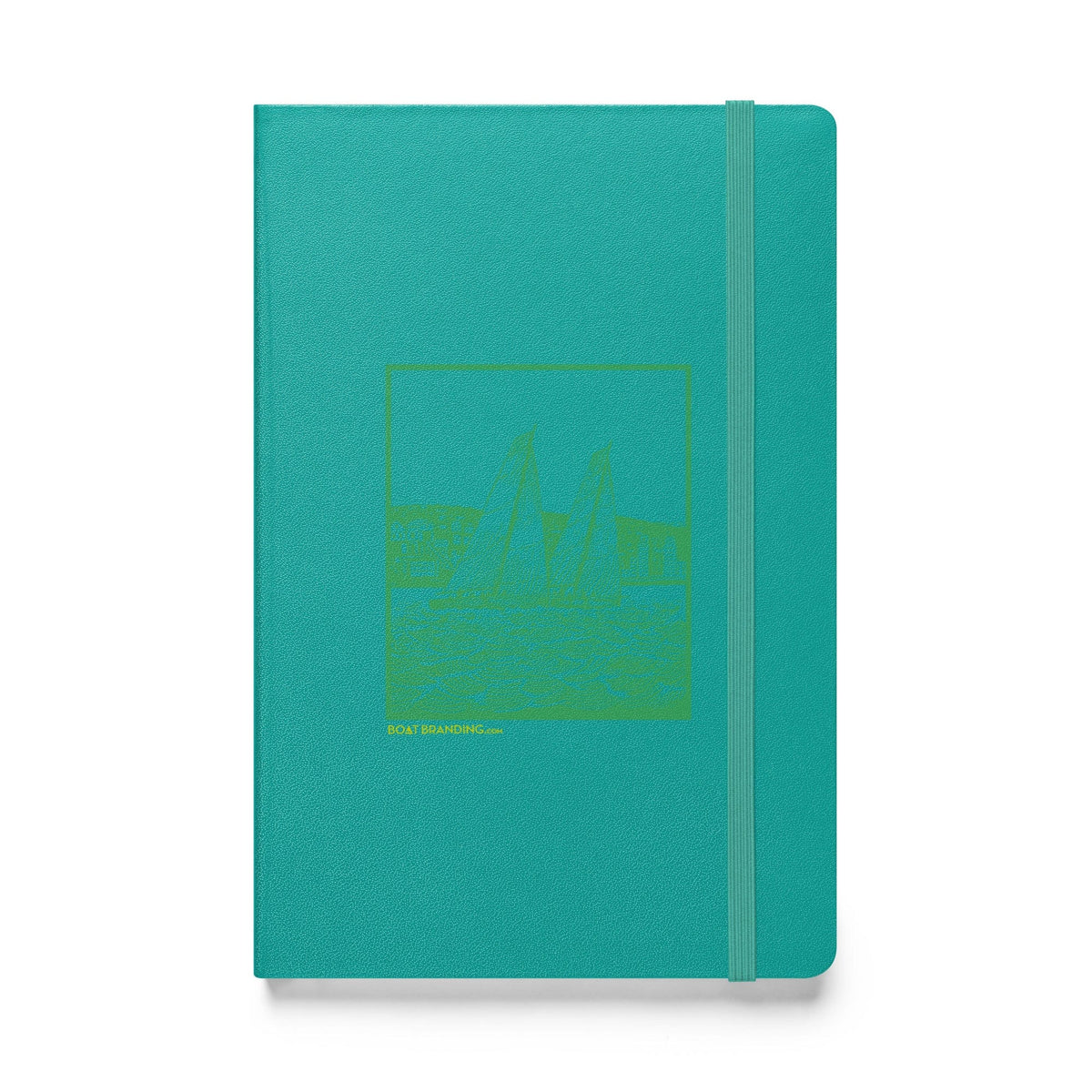 Boatbranding Turquoise Sailing Hardcover bound notebook Sailing-Gift Regatta Yacht Sailing-Lifestyle Sailing-Apparel Nautical-Fashion Nautical-Gear