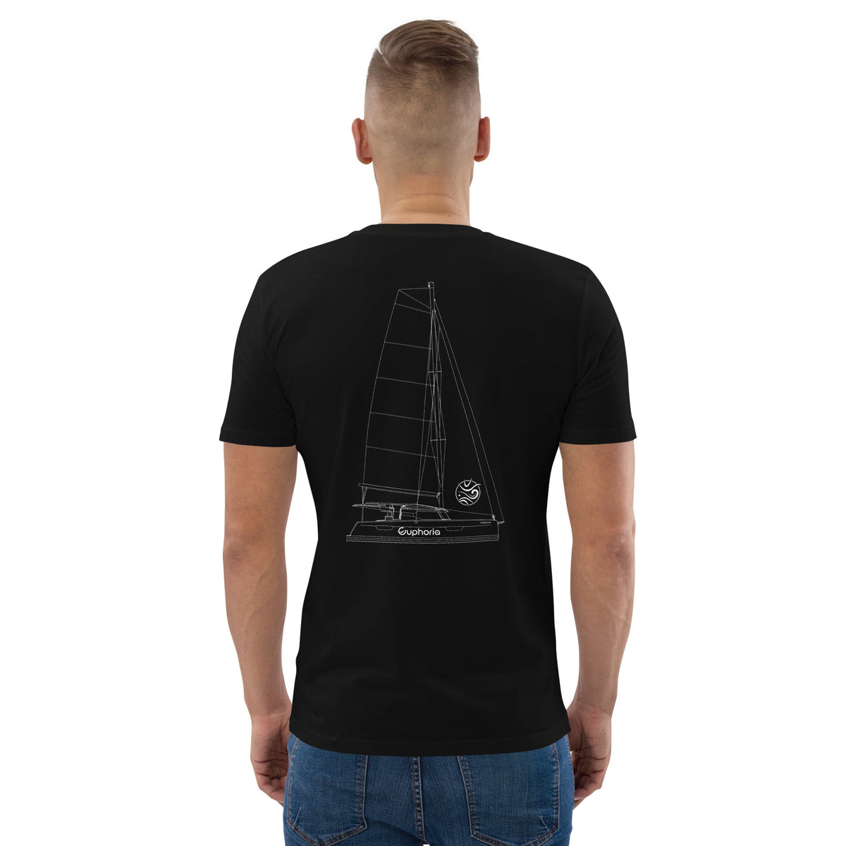 Boatbranding Unisex organic cotton t-shirt Euphoria Sailing-Gift Regatta Yacht Sailing-Lifestyle Sailing-Apparel Nautical-Fashion Nautical-Gear