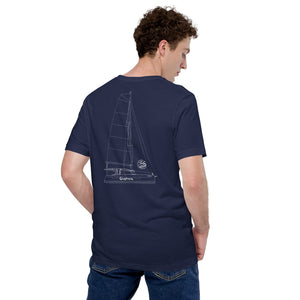 Boatbranding Unisex t-shirt Euphoria Sailing-Gift Regatta Yacht Sailing-Lifestyle Sailing-Apparel Nautical-Fashion Nautical-Gear