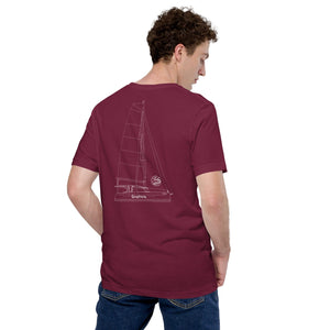 Boatbranding Unisex t-shirt Euphoria Sailing-Gift Regatta Yacht Sailing-Lifestyle Sailing-Apparel Nautical-Fashion Nautical-Gear