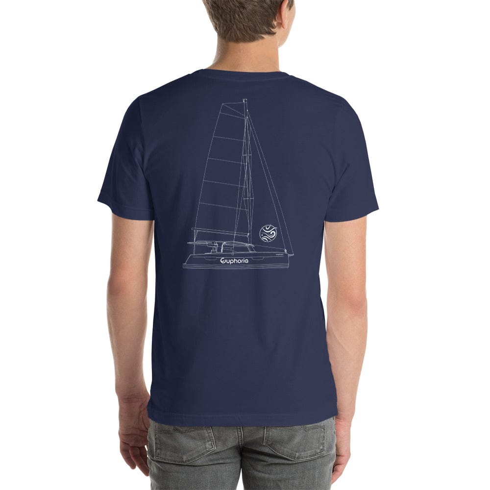 Boatbranding Heather Deep Teal / S Unisex t-shirt Euphoria Sailing-Gift Regatta Yacht Sailing-Lifestyle Sailing-Apparel Nautical-Fashion Nautical-Gear