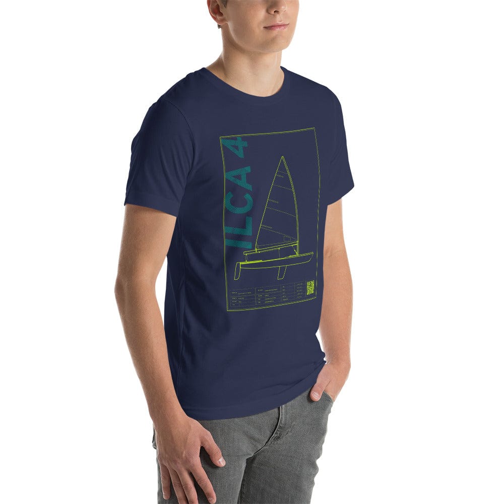 Boatbranding Unisex t-shirt ILCA 4 / Laser 4.7 Sailing-Gift Regatta Yacht Sailing-Lifestyle Sailing-Apparel Nautical-Fashion Nautical-Gear