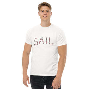 Boatbranding White / S Sail Men's classic tee Sailing-Gift Regatta Yacht Sailing-Lifestyle Sailing-Apparel Nautical-Fashion Nautical-Gear