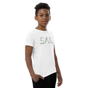 Boatbranding White / S SAIL Youth Short Sleeve T-Shirt Sailing-Gift Regatta Yacht Sailing-Lifestyle Sailing-Apparel Nautical-Fashion Nautical-Gear