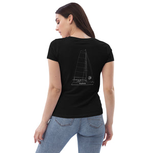 Boatbranding Women's fitted eco tee Euphoria Sailing-Gift Regatta Yacht Sailing-Lifestyle Sailing-Apparel Nautical-Fashion Nautical-Gear