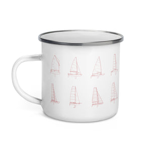 Premium Enamel Mug Sailing Regata Yachts