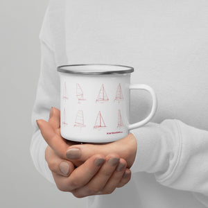 Premium Enamel Mug Sailing Regata Yachts