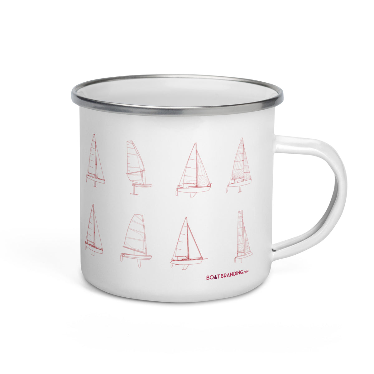 Premium Enamel Mug Sailing Regata Yachts