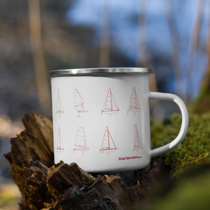 Premium Enamel Mug Sailing Regata Yachts