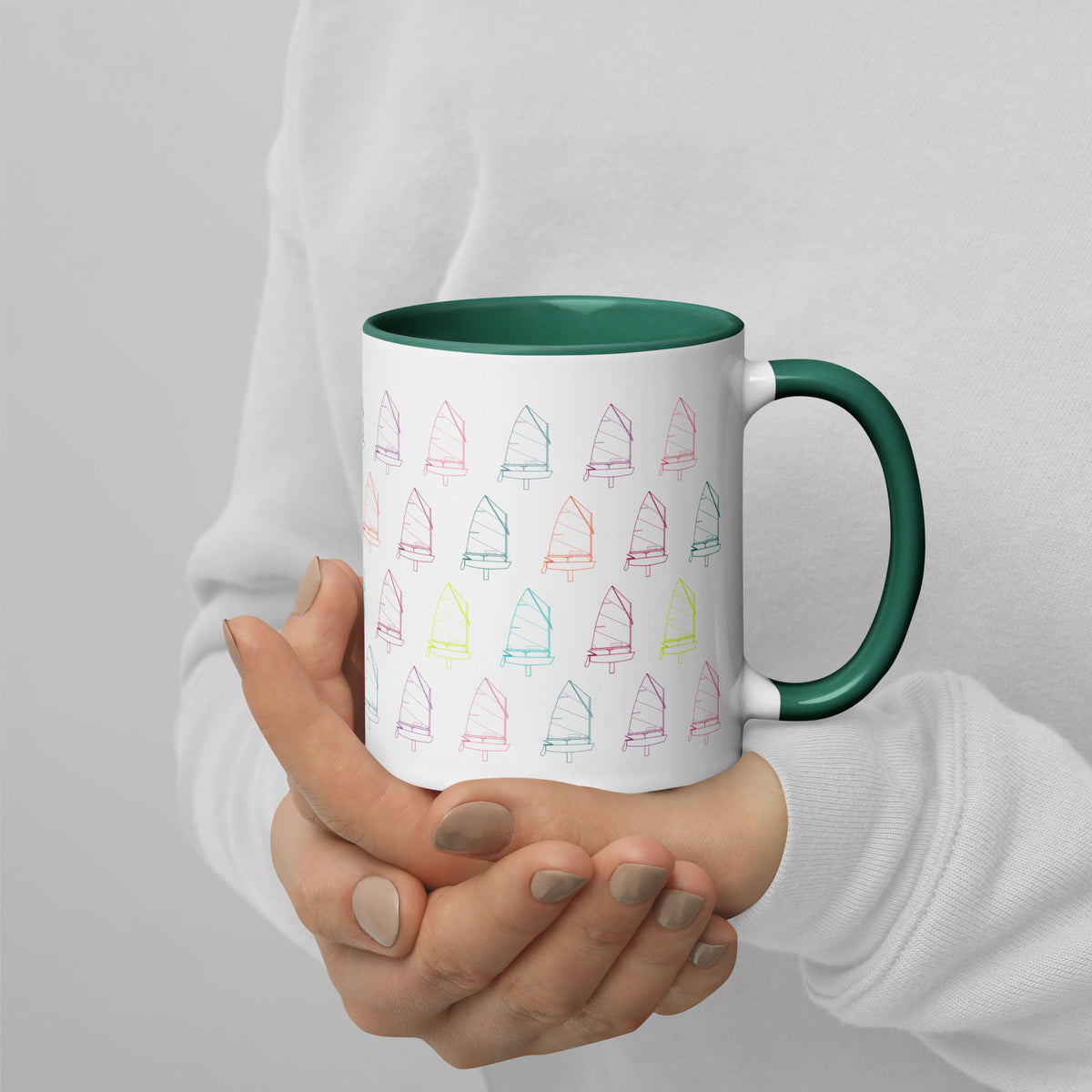 Custom Mug Sailing Optimist (Color Inside)