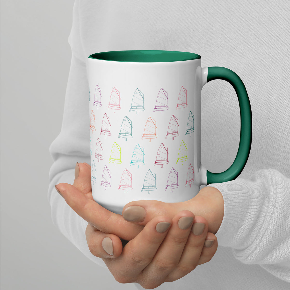 Custom Mug Sailing Optimist (Color Inside)