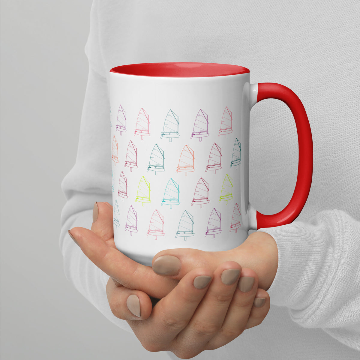 Custom Mug Sailing Optimist (Color Inside)