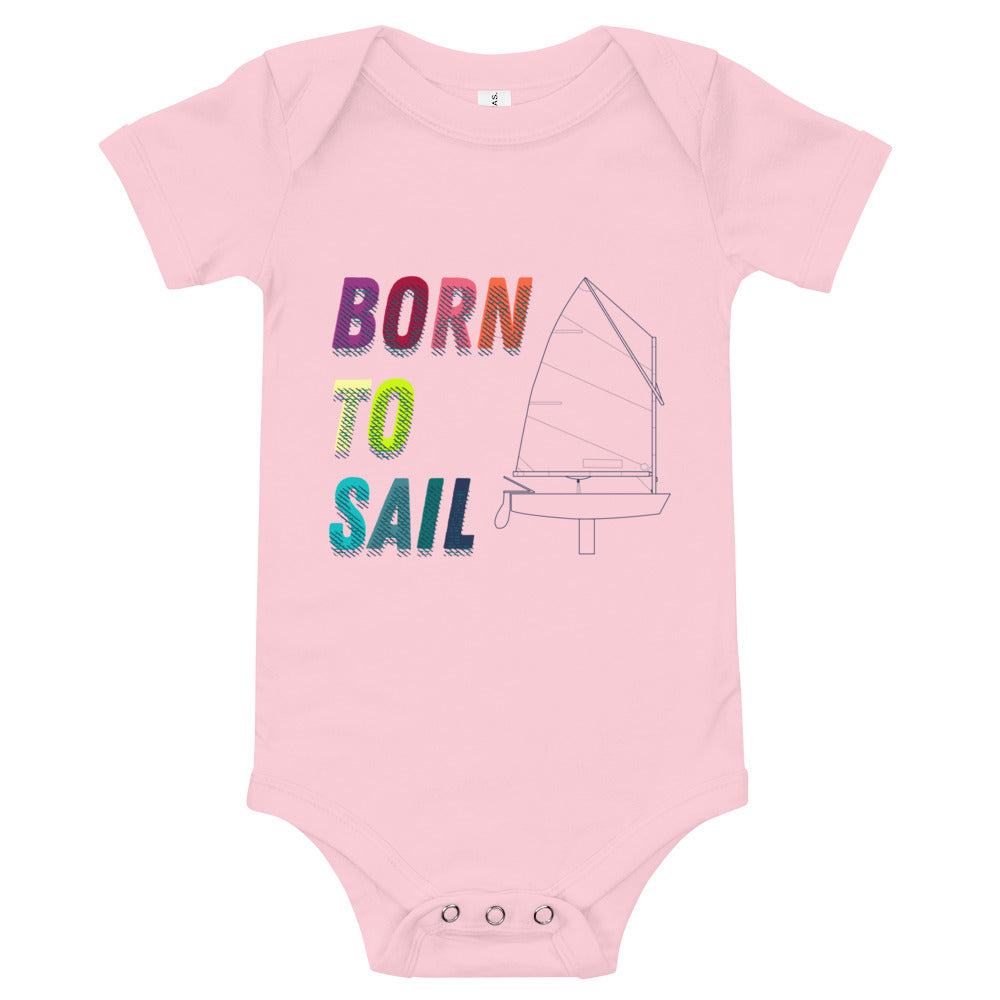 Optimist Baby short sleeve one piece (3M-24M) (100% Cotton)