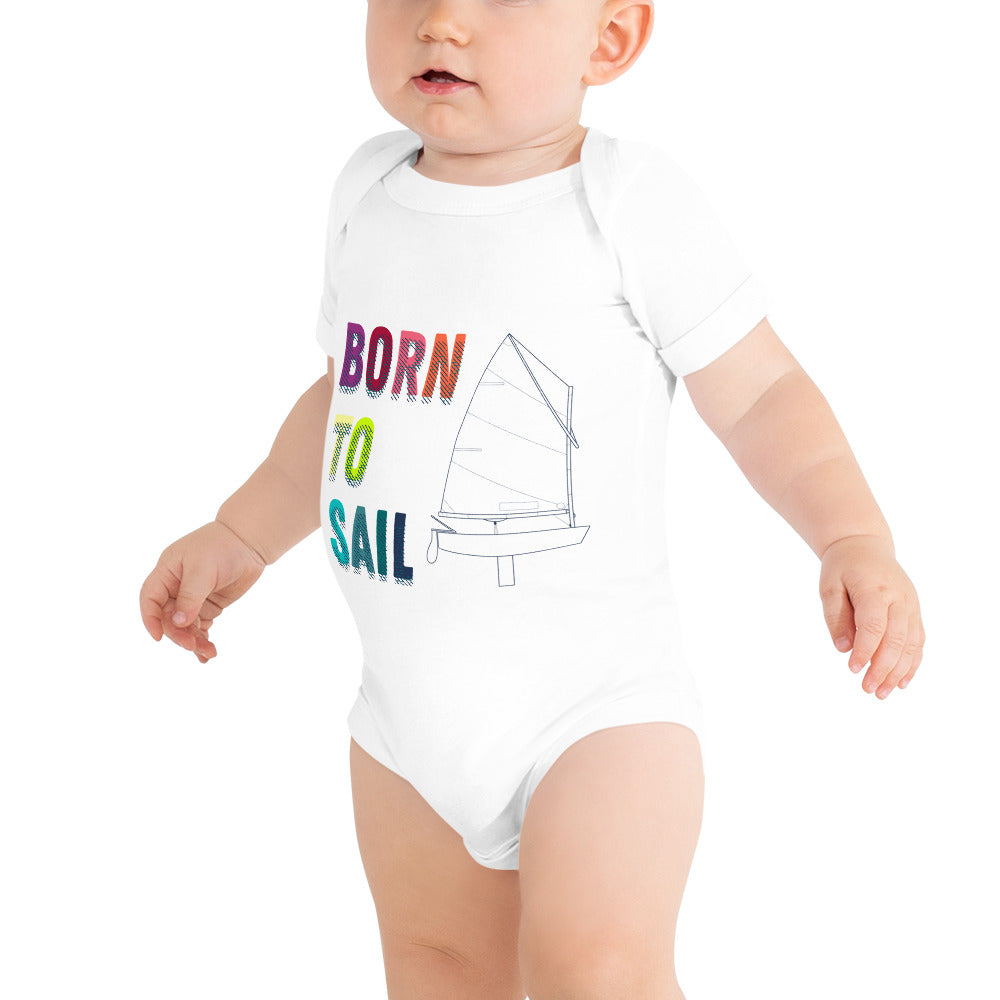 Optimist Baby short sleeve one piece (3M-24M) (100% Cotton)