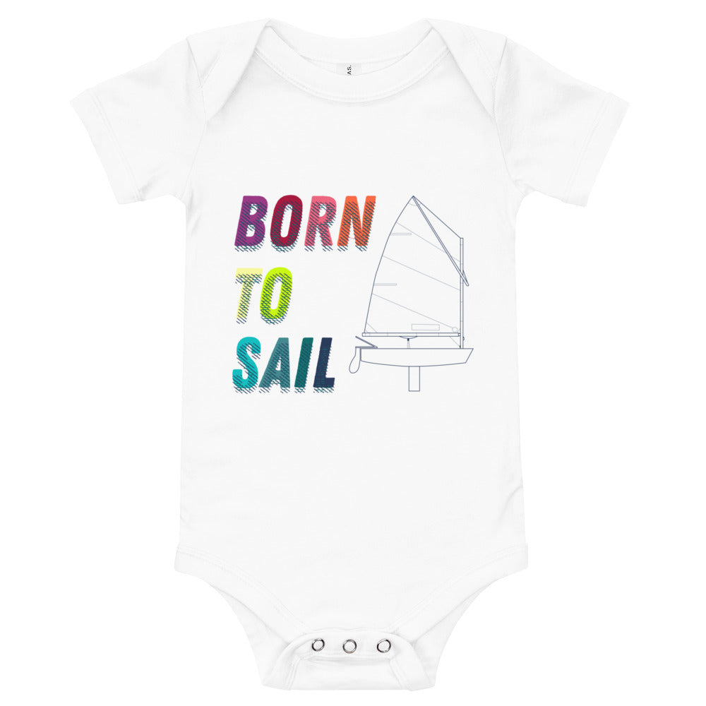 Optimist Baby short sleeve one piece (3M-24M) (100% Cotton)