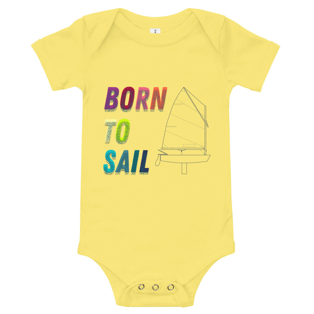 Optimist Baby short sleeve one piece (3M-24M) (100% Cotton)