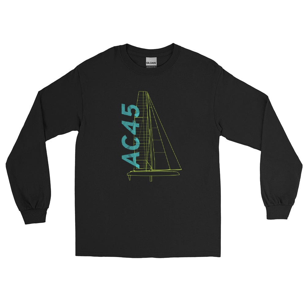 Boatbranding AC45 Men’s Long Sleeve Shirt Sailing-Gift Regatta Yacht Sailing-Lifestyle Sailing-Apparel Nautical-Fashion Nautical-Gear