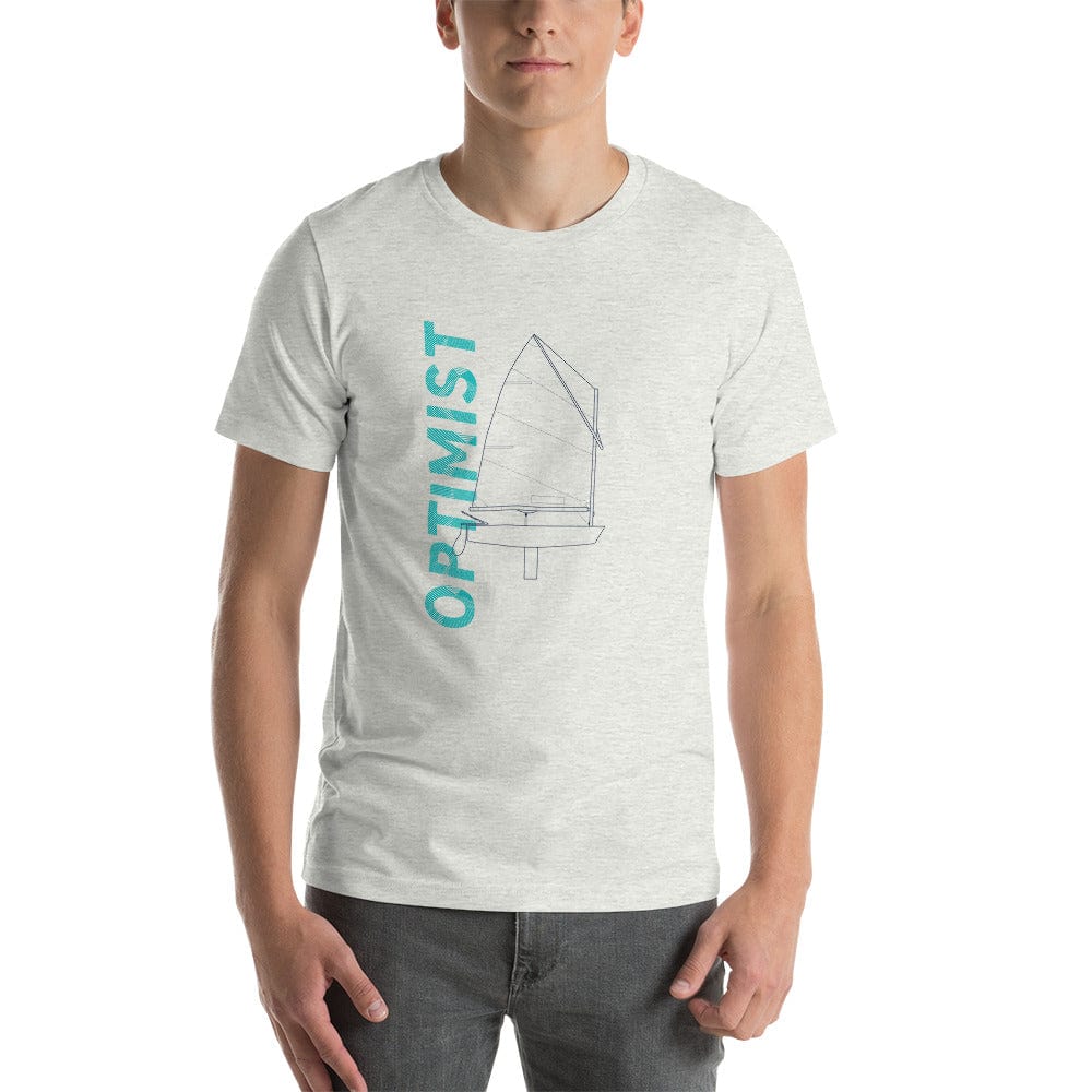 Boatbranding Ash / S Optimist B Unisex t-shirt Sailing-Gift Regatta Yacht Sailing-Lifestyle Sailing-Apparel Nautical-Fashion Nautical-Gear