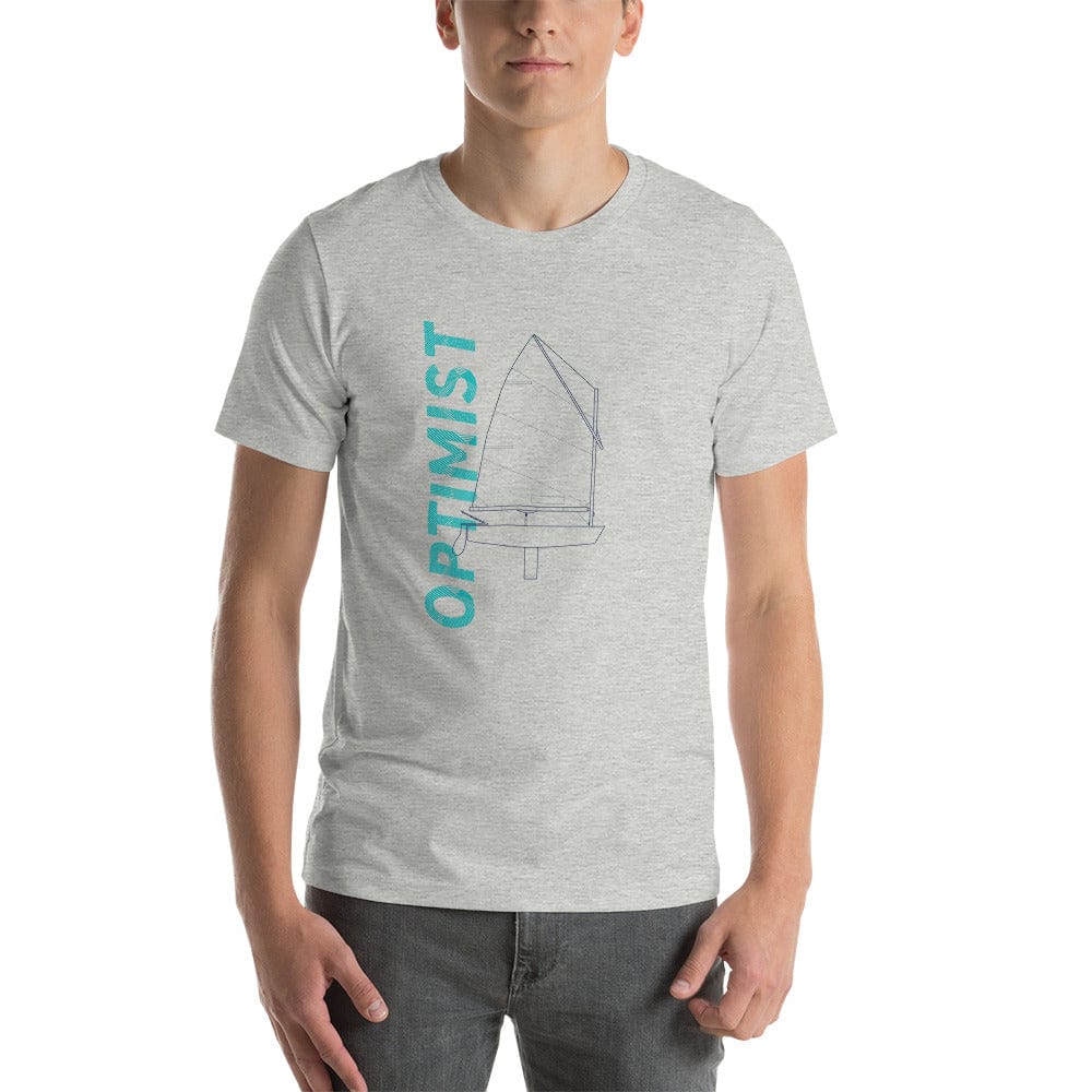 Boatbranding Athletic Heather / XS Optimist B Unisex t-shirt Sailing-Gift Regatta Yacht Sailing-Lifestyle Sailing-Apparel Nautical-Fashion Nautical-Gear