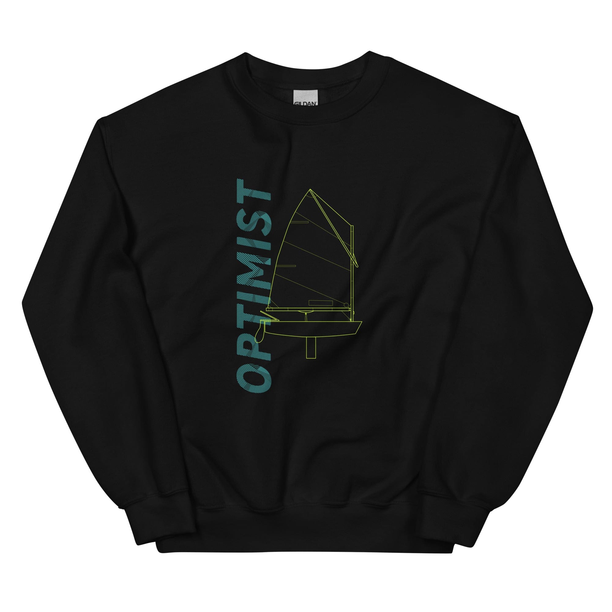 Boatbranding Black / S Optimist Unisex Sweatshirt Sailing-Gift Regatta Yacht Sailing-Lifestyle Sailing-Apparel Nautical-Fashion Nautical-Gear